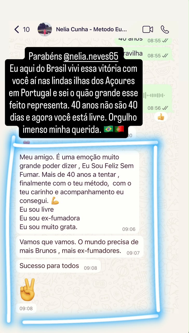 Depoimento real 7 sobre o Eu Sou Feliz Sem Fumar