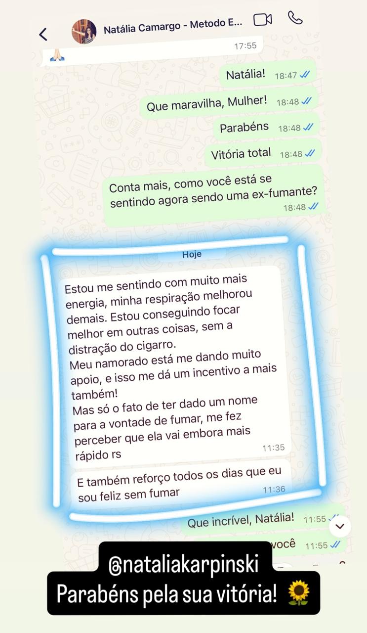Depoimento real 10 sobre o Eu Sou Feliz Sem Fumar