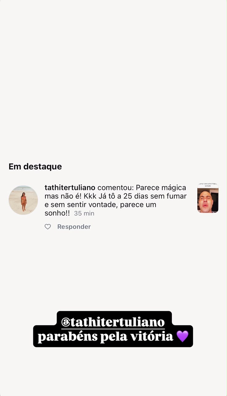 Depoimento real 13 sobre o Eu Sou Feliz Sem Fumar