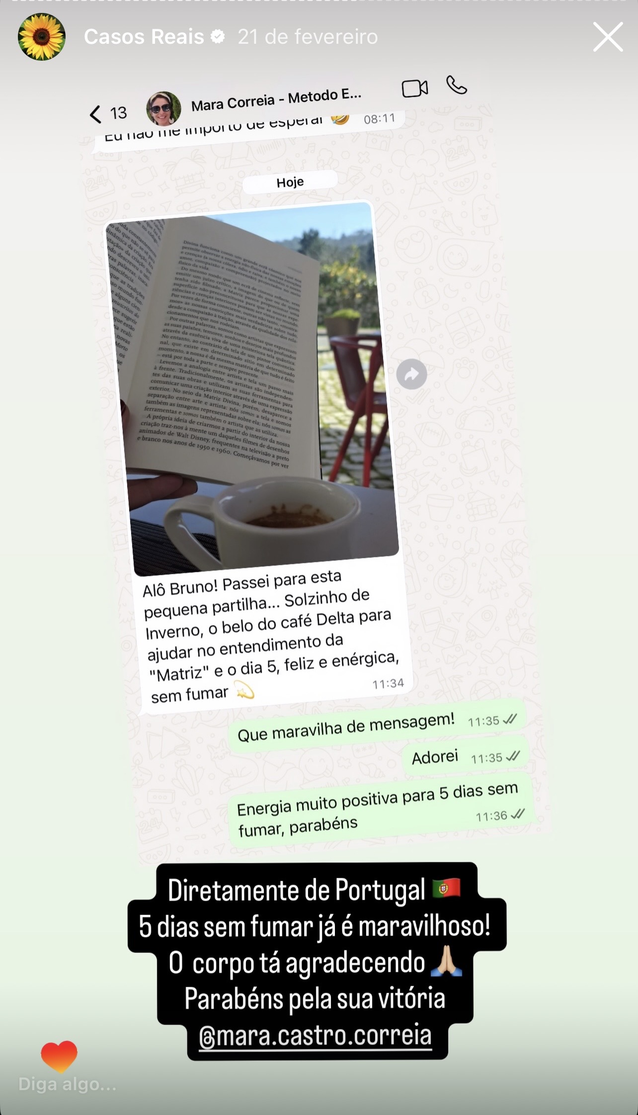 Depoimento real 18 sobre o Eu Sou Feliz Sem Fumar