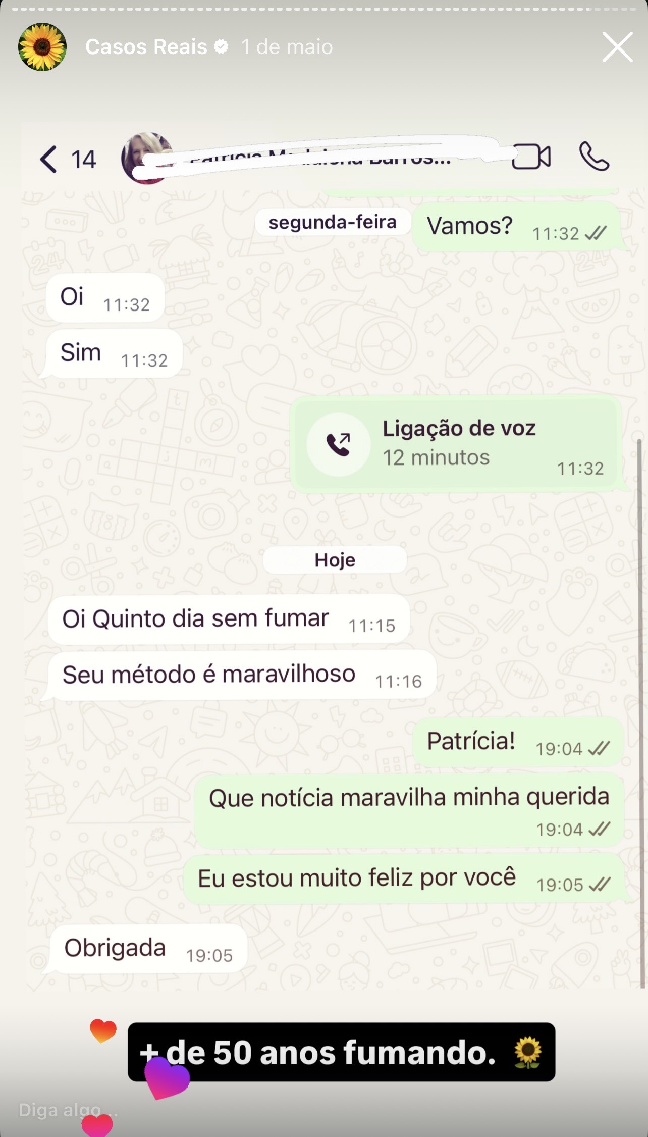 Depoimento real 23 sobre o Eu Sou Feliz Sem Fumar