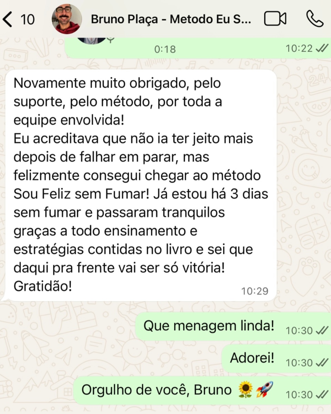 Depoimento real sobre o método Eu Sou Feliz Sem Fumar